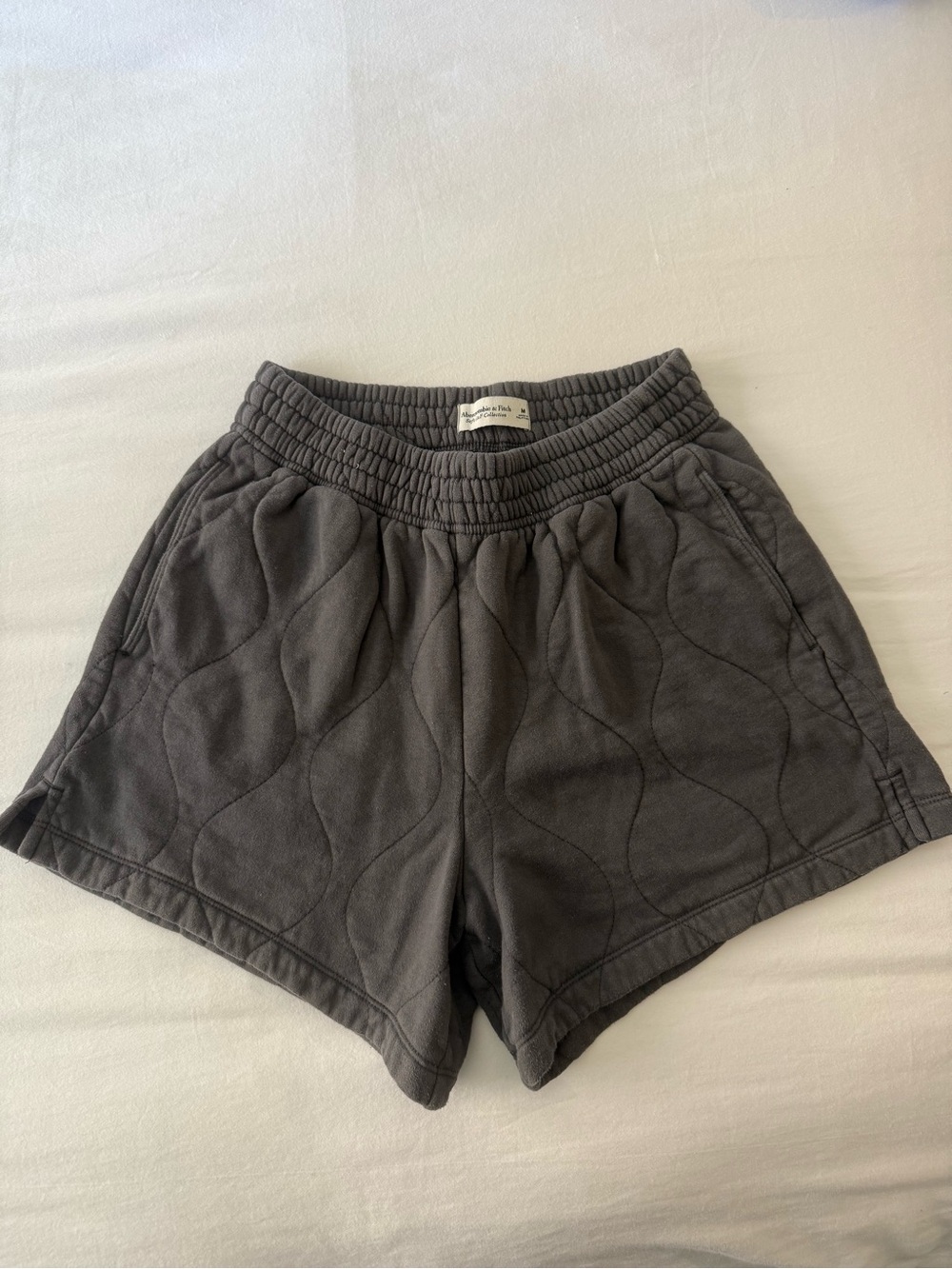 Abercrombie Quilted Dark Grey Women's Shorts